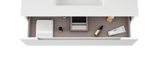Coda Rippled 36″ Two Drawer Wall-Mounted Vanity