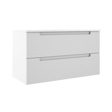 Coda Rippled 36″ Two Drawer Wall-Mounted Vanity - image 6