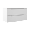 Coda Rippled 36″ Two Drawer Wall-Mounted Vanity