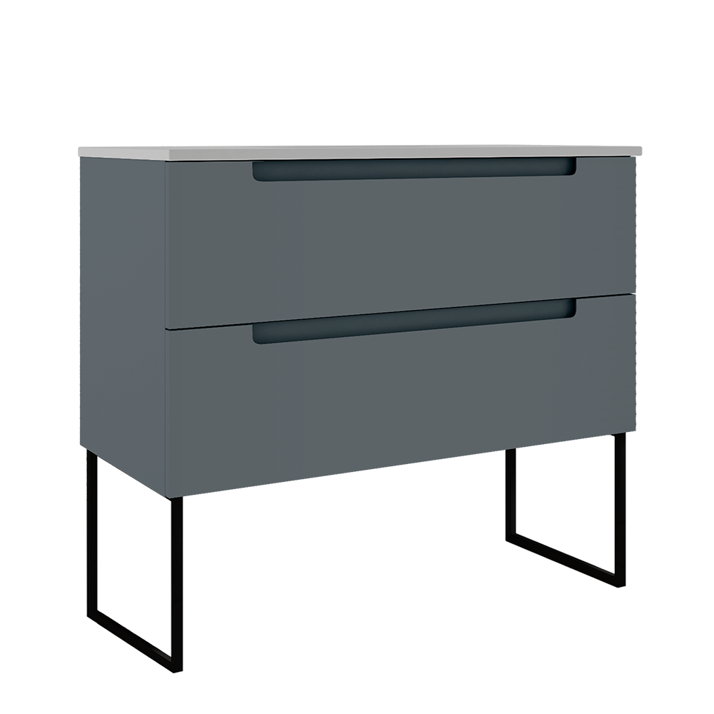 Coda 36″ Two Drawer Wall-Mounted Vanity