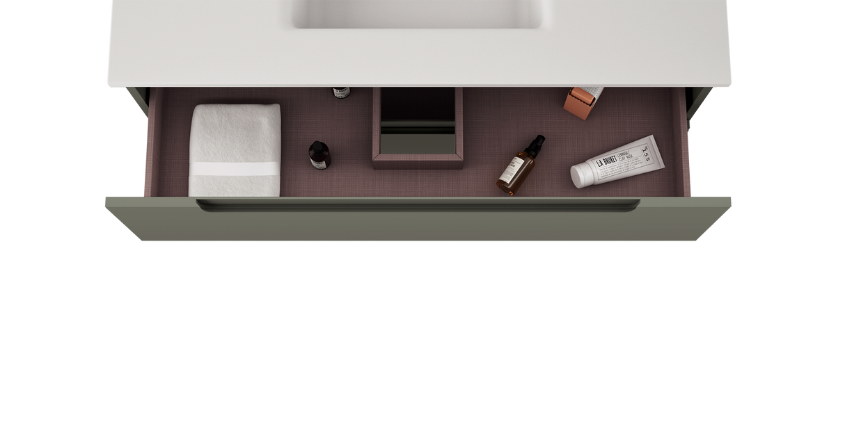 Coda 36″ Two Drawer Wall-Mounted Vanity