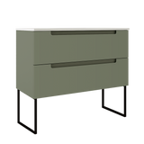 Coda 36″ Two Drawer Wall-Mounted Vanity