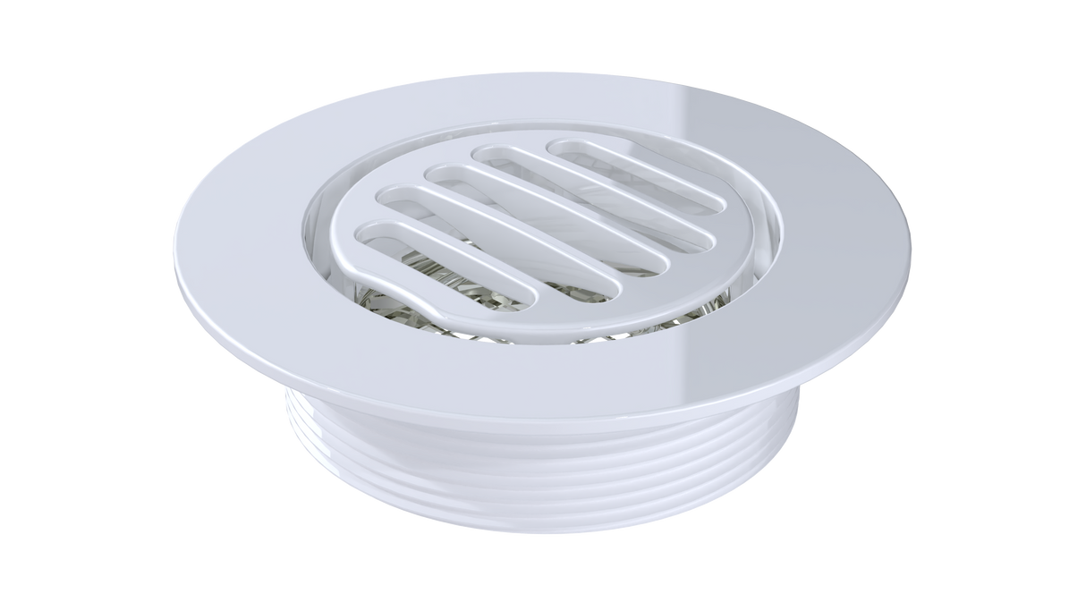 3" Outlet, Grated Round (BCS.150.44)