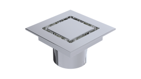 SERENITY Shower Drain Trim, Flat Square, 2" Outlet (BCS.202)