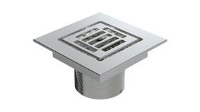 SERENITY Shower Drain Trim, Slotted Square, 2" Outlet (BCS.252)