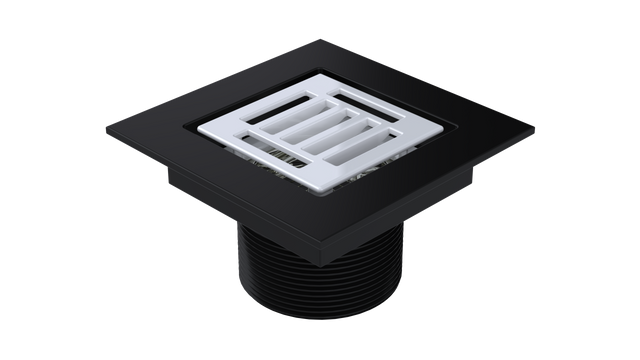 2" Outlet, Grated Square" (BCS.252.33.44)