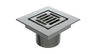 SERENITY Shower Drain Trim, Slotted Square, 2" Outlet (BCS.252)