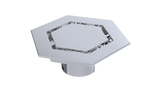 SERENITY Shower Drain Trim, Hexagonal, 2" Outlet (BCS.502)