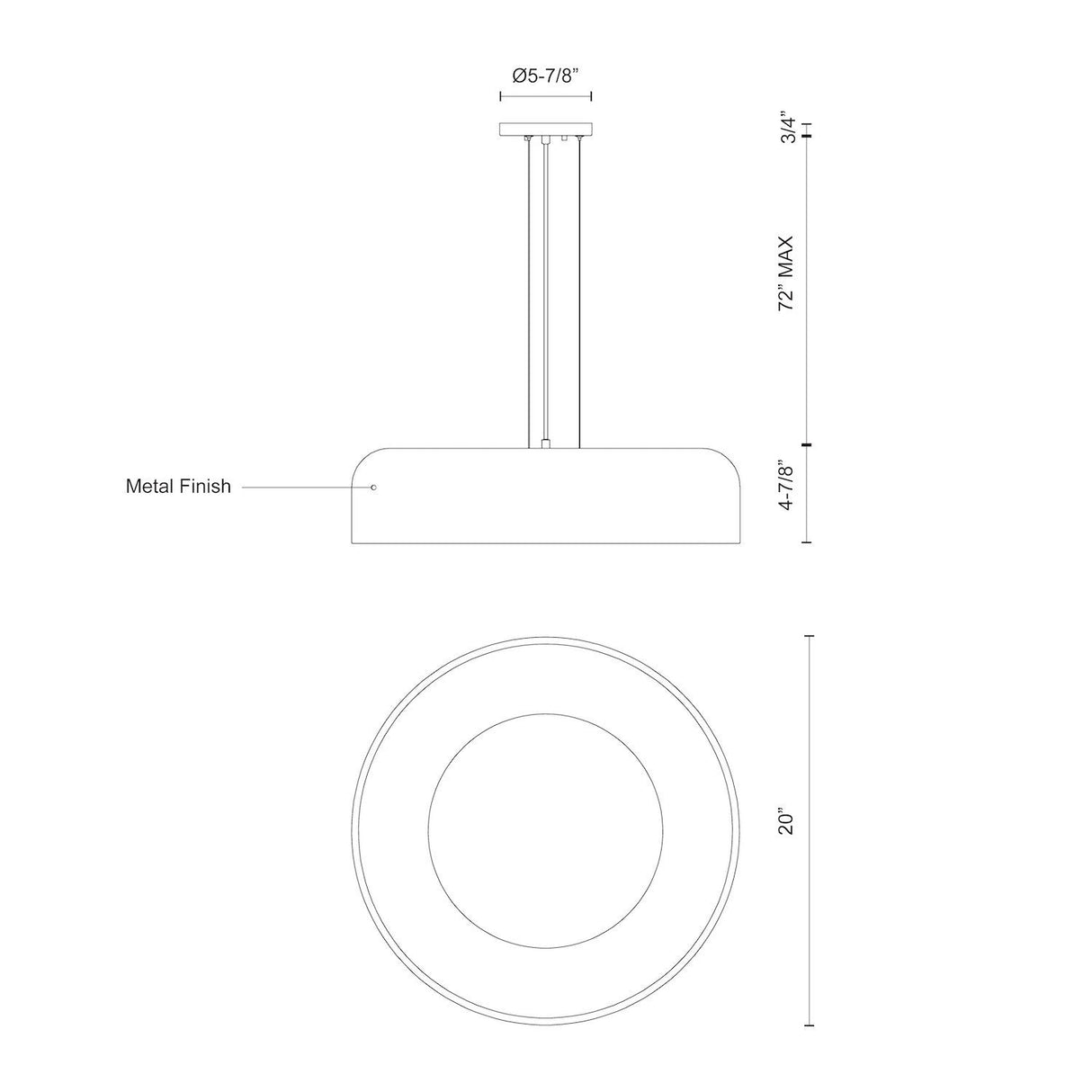 Kuzco Beacon 20-in Pendant