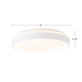 Kuzco Vibe Beanie 16-in Flush Mount