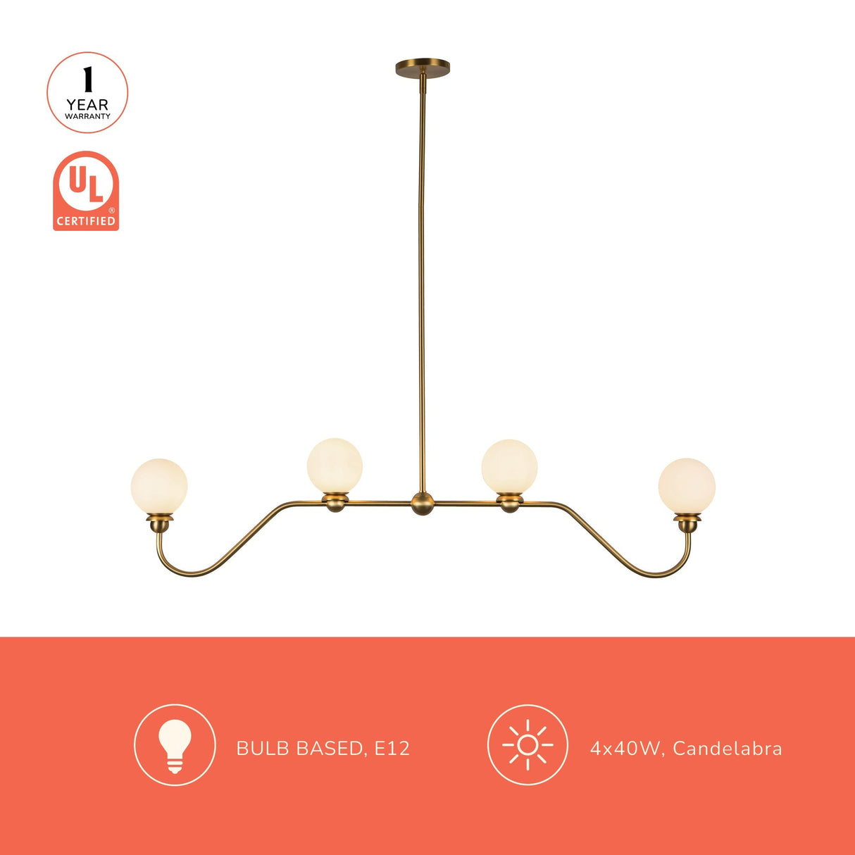 Alora Mood Beckett 48-in Linear Pendant