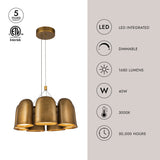 Kuzco Bell 20-in Chandelier