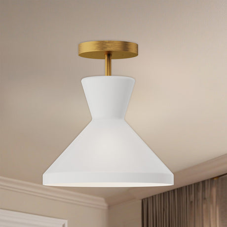 Alora Mood Betty 10-in Semi-Flush Mount