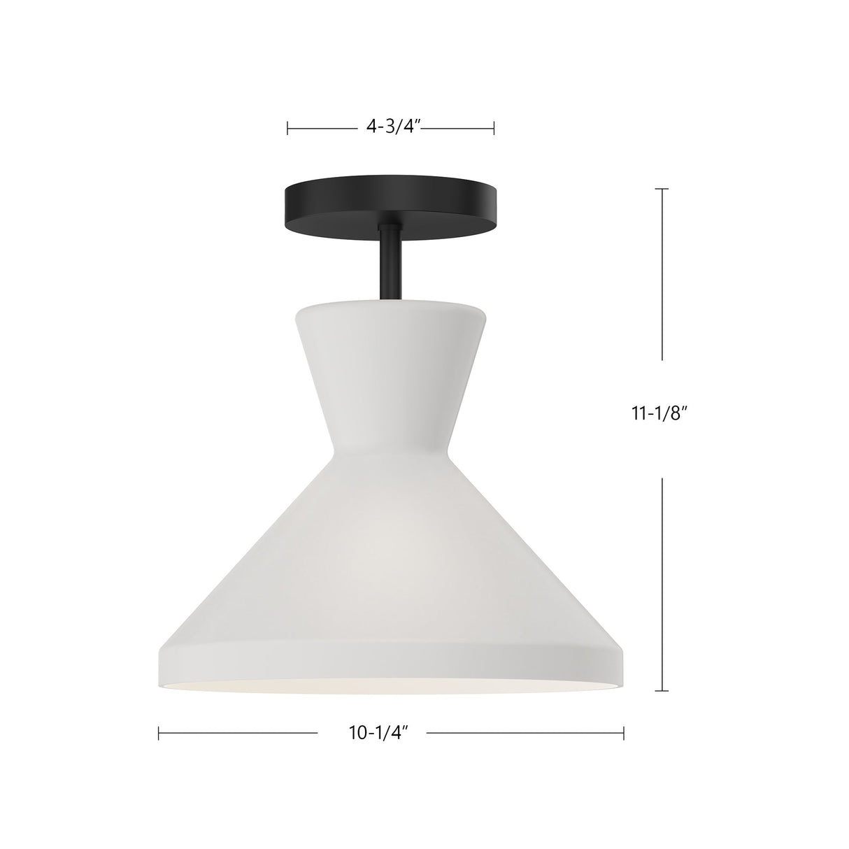 Alora Mood Betty 10-in Semi-Flush Mount