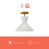 Alora Mood Betty 10-in Semi-Flush Mount