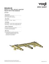 DRAVA WALL MOUNT LAVATORY FAUCET