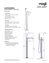 KAPFENBERG FLOOR MOUNT TUB FILLER