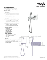 KAPFENBERG WALL MOUNT TUB FILLER