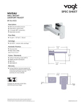 NIVEAU WALL MOUNT LAVATORY FAUCET