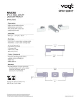 NIVEAU 8" C.C. WALL MOUNT LAVATORY FAUCET