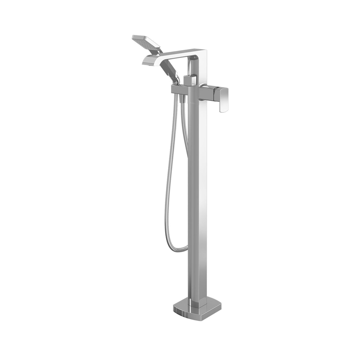SOBRIO - Floormount Tub Filler with Handshower - Cartridge Included Without Rough-In -