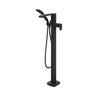 SOBRIO - Pressure Balance Floormount Tub Filler with Handshower - Cartridge Included Without Rough-In -