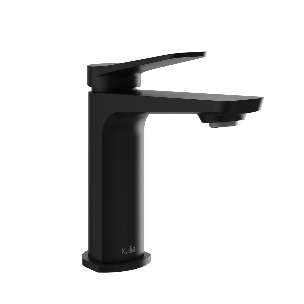 MOROKA Single Hole Lavatory Faucet With Push Drain and Overflow Matte Black