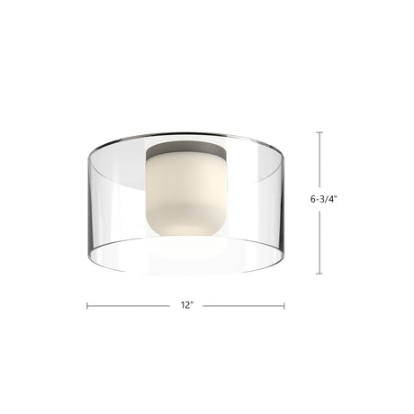 Kuzco Birch 12-in Flush Mount