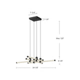 Kuzco Blade 34-in Chandelier