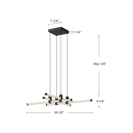Kuzco Blade 34-in Chandelier
