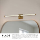 Kuzco Blade 32-in Vanity Light