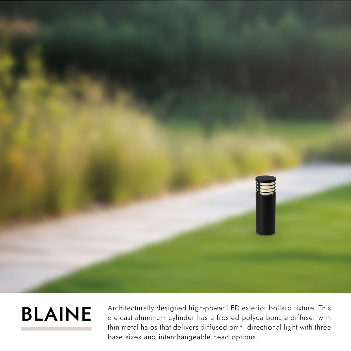 Kuzco Blaine 18-in Exterior Bollard