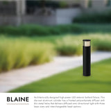 Kuzco Blaine 29-in Exterior Bollard