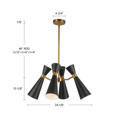 Alora Mood Blake 24-in Chandelier