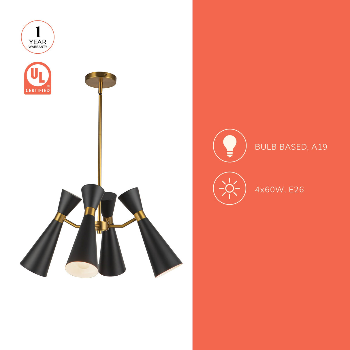 Alora Mood Blake 24-in Chandelier