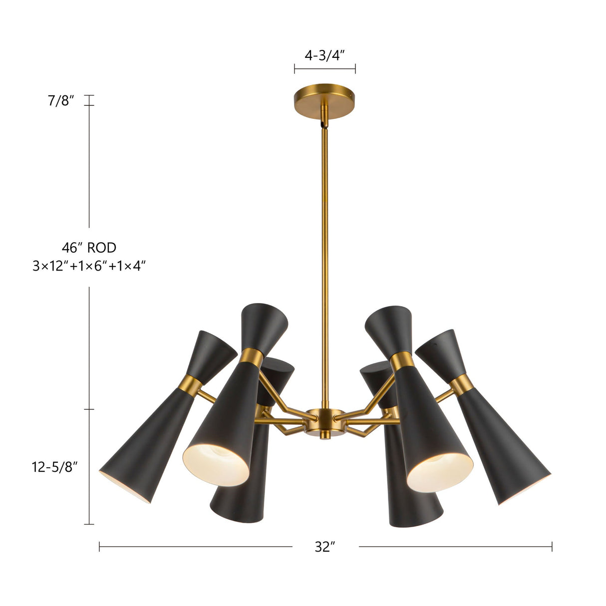 Alora Mood Blake 32-in Chandelier