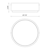 Alora Blanco 8-in Flush Mount