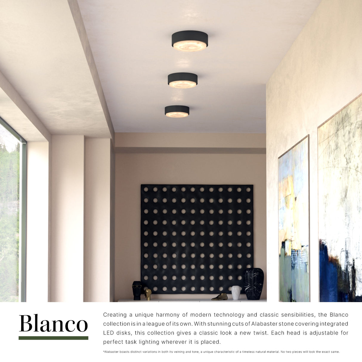 Alora Blanco 8-in Flush Mount