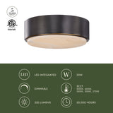 Alora Blanco 8-in Flush Mount