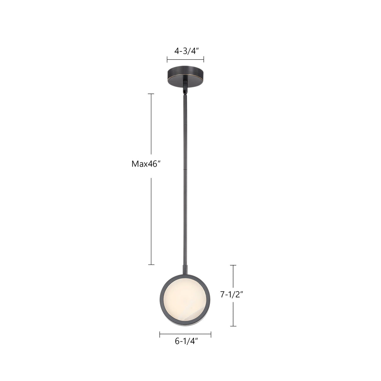 Alora Blanco 6-in Pendant