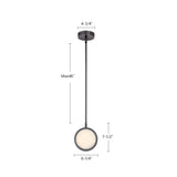 Alora Blanco 6-in Pendant