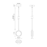 Alora Blanco 6-in Pendant
