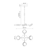 Alora Blanco 28-in Pendant