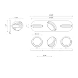 Alora Blanco 26-in Wall/Vanity Light