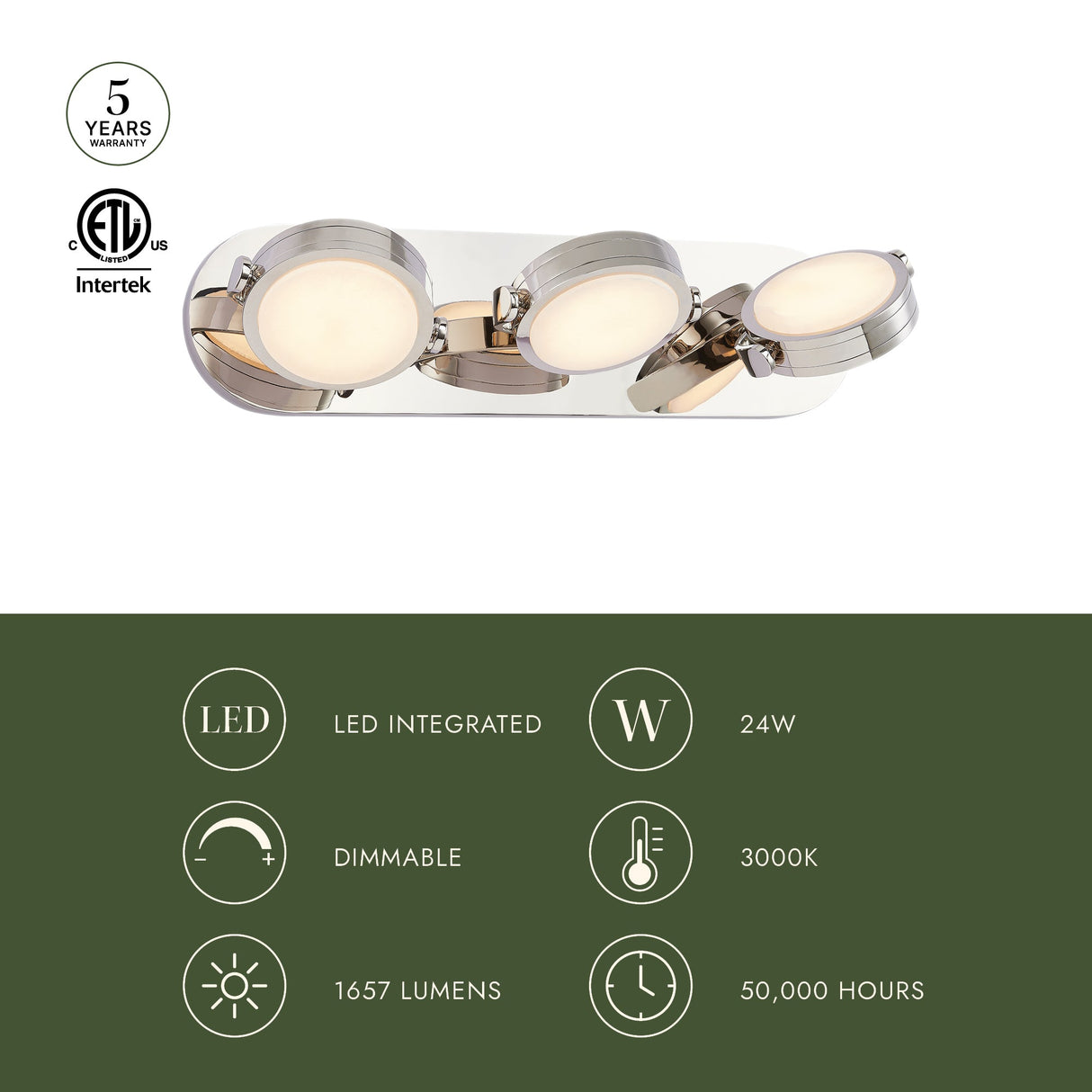 Alora Blanco 26-in Wall/Vanity Light