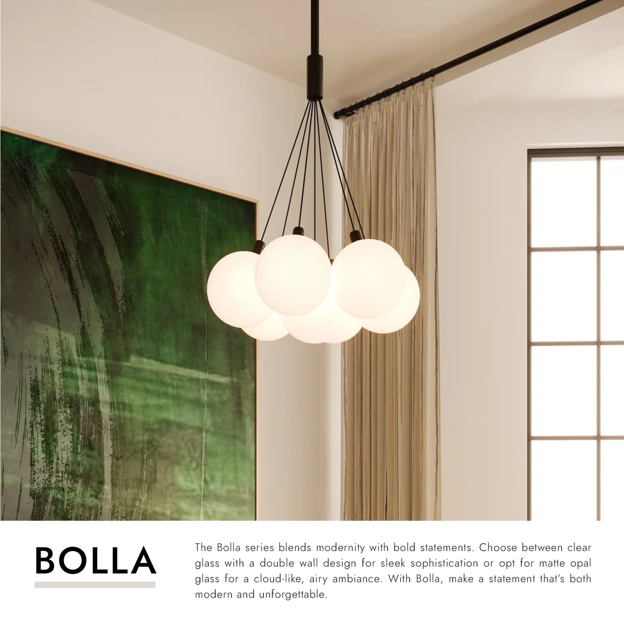 Kuzco Bolla 17-in Chandelier