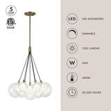Kuzco Bolla 17-in Chandelier