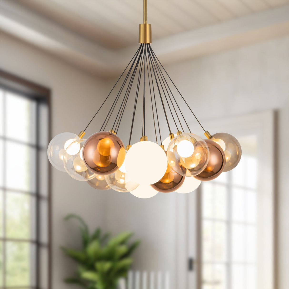 Kuzco Bolla 28-in Chandelier