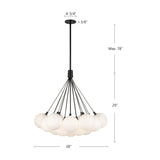Kuzco Bolla 28-in Chandelier