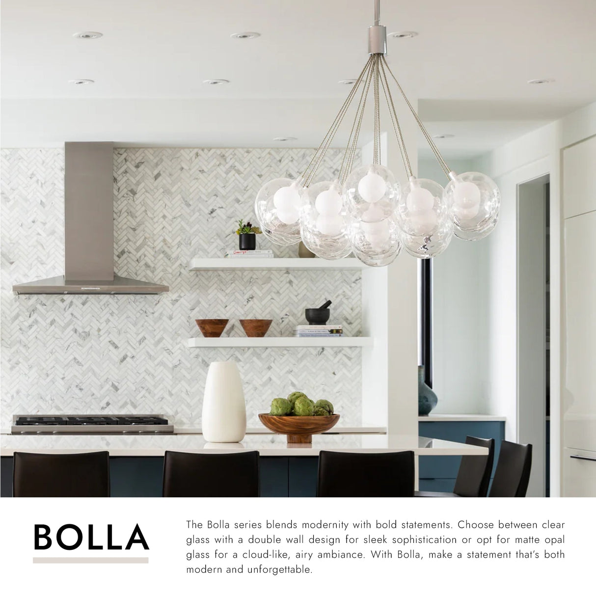 Kuzco Bolla 28-in Chandelier